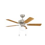 EGLO CADIZ ezüst vagy tölgy mennyezeti ventilátoros lámpa