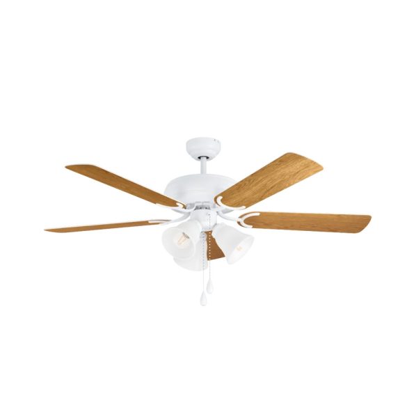 EGLO LAS PALMAS fehér vagy tölgy mennyezeti ventilátoros lámpa