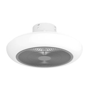 SAYULITA fehér-szürke LED mennyezeti ventilátoros lámpa