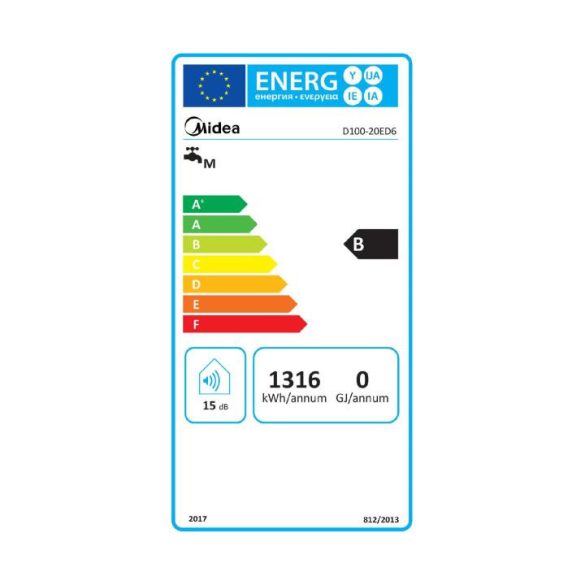 MIDEA SMART elektromos vízmelegítő, bojler 90L