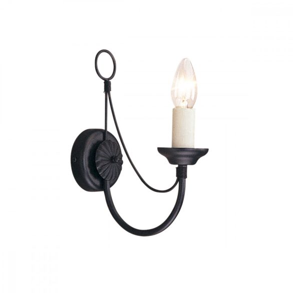 ELSTEAD Carisbrooke 1Lt fali lámpa fekete   (CSAK lámpaVÁZ, AZ ÜVEGBURÁT KÜLÖN KELL RENDELNI HOZZ