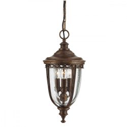   ELSTEAD English Bridle 3Lt (közepes méretű) függeszték lámpa sötétbronz