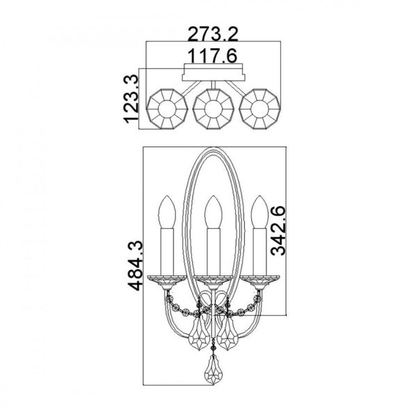 ELSTEAD Valentina falikar