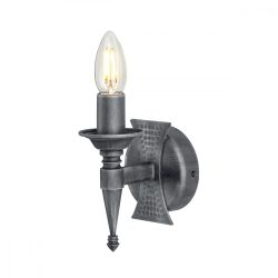 ELSTEAD Saxon 1Lt fekete/ezüstszínű fali lámpa