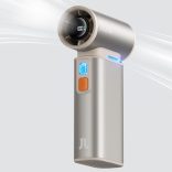 JisuLife FA55 Brown kézi ventilátor, 9000mAh akkumulátor, LED kijelző, negatív ion légtisztítás, barna