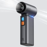 JisuLife FA55 Gray kézi ventilátor, 9000mAh akkumulátor, LED kijelző, negatív ion légtisztítás, szürke