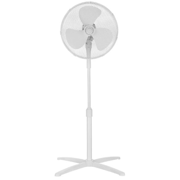 MIDEA FS40-21M álló ventilátor, 40 cm-es lapátátmérő, állítható magasság, 3 fokozat, 40W, fehér