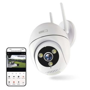 GoSmart Wifis kültéri forgatható kamera IP-800 WASP, fehér