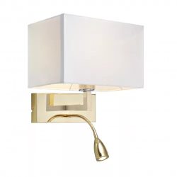 MARKSLÖJD SAVOY fali lámpa 2L sárgaréz/fekete