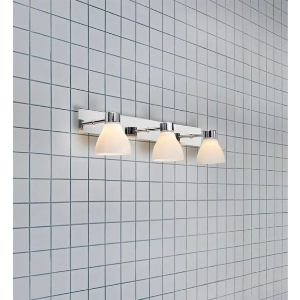 MARKSLÖJD Cassis fali lámpa 3L króm/opál