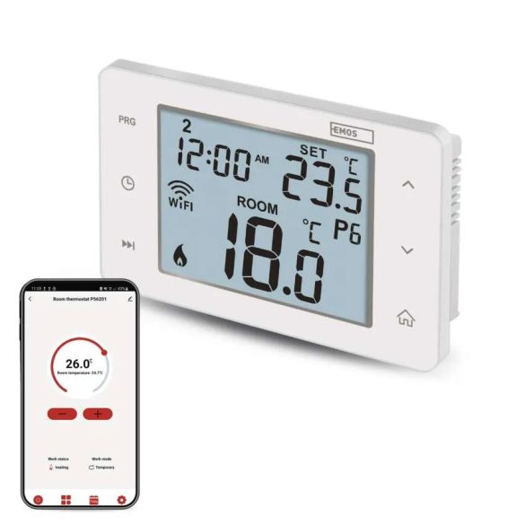 GoSmart Programozható vezetékes szobatermosztát WiFi-vel P56201