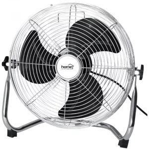 HOME PVR 50 padlóventilátor, 120 W, 3 fokozat, 50 cm-es lapátátmérő, állítható fejdőlésszög, fém lapátok, fém rács