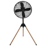 Home SF45 álló fém ventilátor, 60 W, 45 cm névleges lapátátmérő, 4 lapát, 3 fokozat, oszcillálás, állítható magasság és dőlésszög