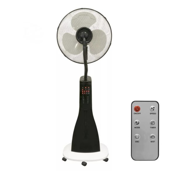 HOME SFM 40/WH párásító ventilátor, 90 W, 3 fokozat, 3 literes víztartály, 75°-os oszcillálás, távirányító, fehér