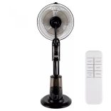 HOME SFM 41/BK párásító ventilátor, 75 W, 3 literes víztartály, 3 fokozat, 75°-os oszcillálás, távirányító, fekete