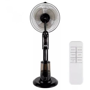 HOME SFM 41/BK párásító ventilátor, 75 W, 3 literes víztartály, 3 fokozat, 75°-os oszcillálás, távirányító, fekete