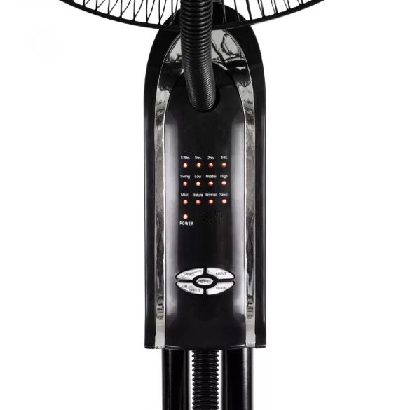 HOME SFM 41/BK párásító ventilátor, 75 W, 3 literes víztartály, 3 fokozat, 75°-os oszcillálás, távirányító, fekete