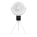 HOME SFR88DC állványos ventilátor, 50 W, 18 cm névleges lapátátmérő, DC motor, 12 fokozat, 3 üzemmód, 3 dőlésszög, kapcsolható oszcillálás, időzítő