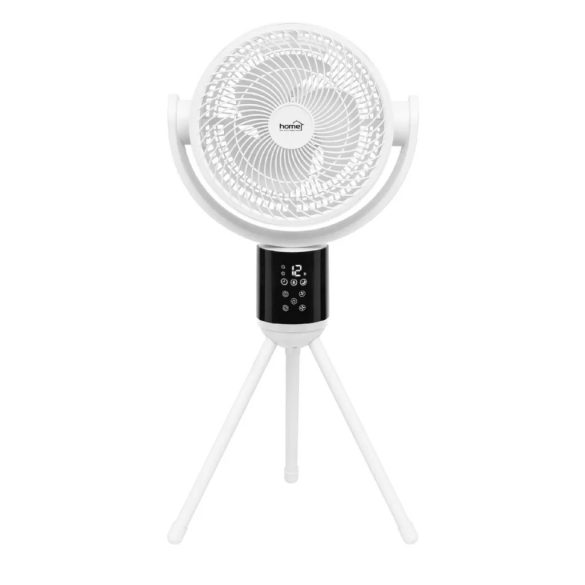 HOME SFR88DC állványos ventilátor, 50 W, 18 cm névleges lapátátmérő, DC motor, 12 fokozat, 3 üzemmód, 3 dőlésszög, kapcsolható oszcillálás, időzítő