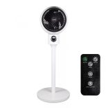 HOME SFR 20 álló ventilátor, 50 W, 3 fokozat, 20 cm-es lapátátmérő, 70°-os oszcillálás, állítható fej, fehér LED kijelző, távirányító, fehér