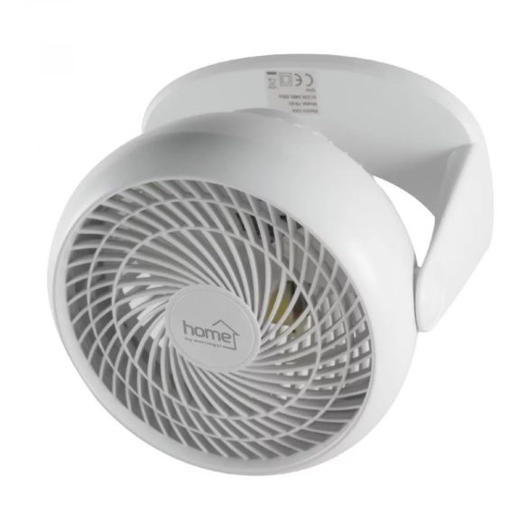 HOME TF 23 TURBO asztali/fali ventilátor, 50 W, 3 fokozat, 23 cm-es lapátátmérő, 90°-ban dönthető fej, fehér